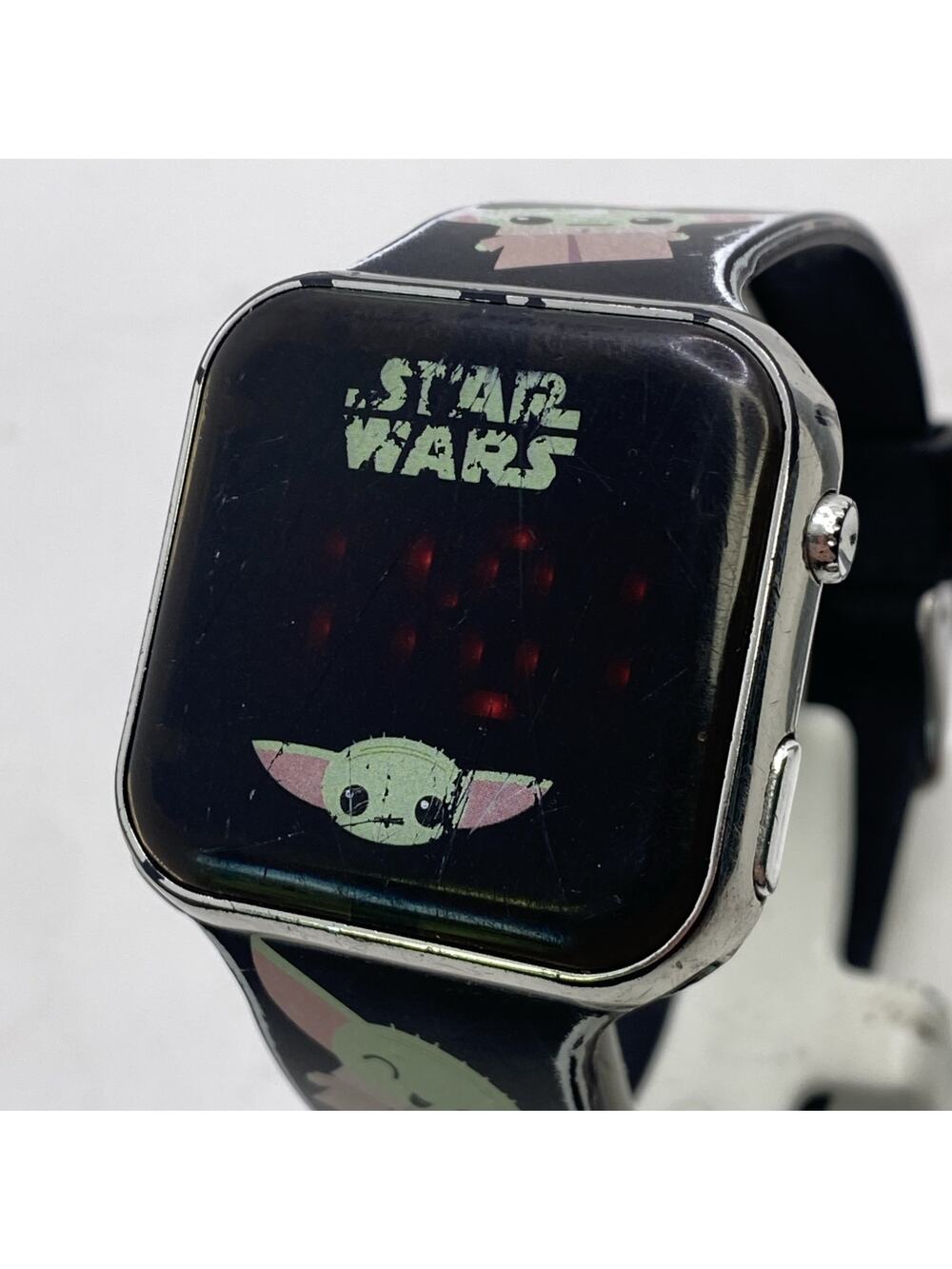Vintage Star Wars Yoda Kids Watch Works New Battery